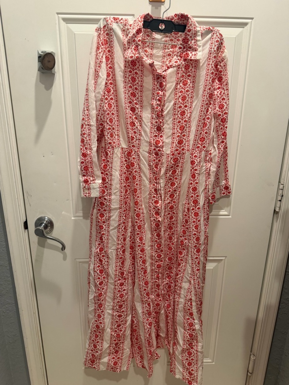 Julia Amory Shirt Dress - Currant Stripes - Picture 2 of 5
